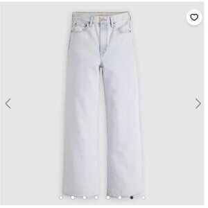 Levi's Ribcage wide leg jean in Be Prepared (light) wash - NWT